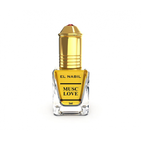 Musc El Nabil Love, parfum concentré, huile de parfum, roll-on, notes florales, notes musquées, tenue longue durée, parfum orien