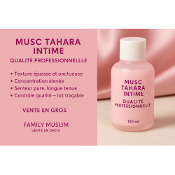 Musc Tahara Intime en gros – Parfum oriental sans alcool hautement concentré, idéal pour les revendeurs et professionnels.